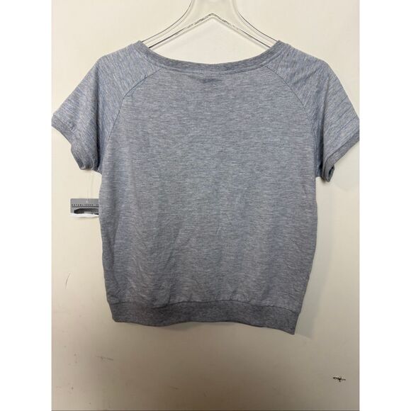 UNC Carolina Tar Heels Gray Short Sleeve Sweatshirt Medium NWT Stadium Athletics - Picture 4 of 5